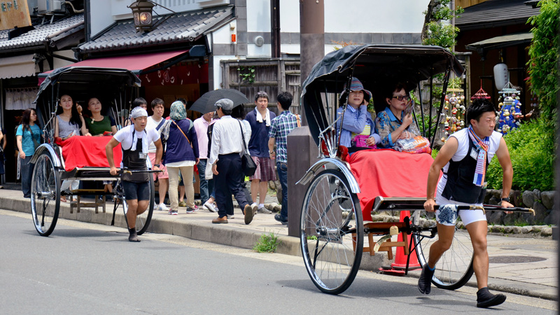 2 rickshaws