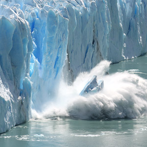 Melting glacier